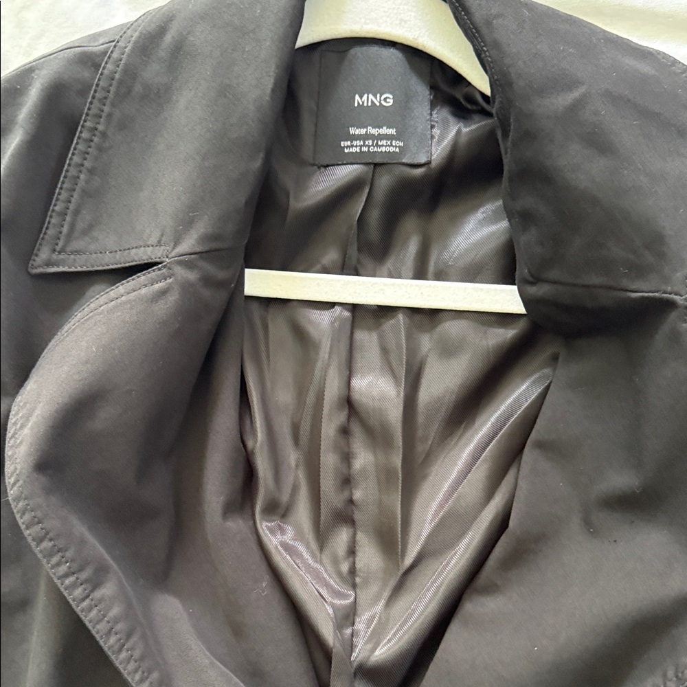 Mango Water-Repellent Black Jacket with Branded Label - Picture 12 of 13